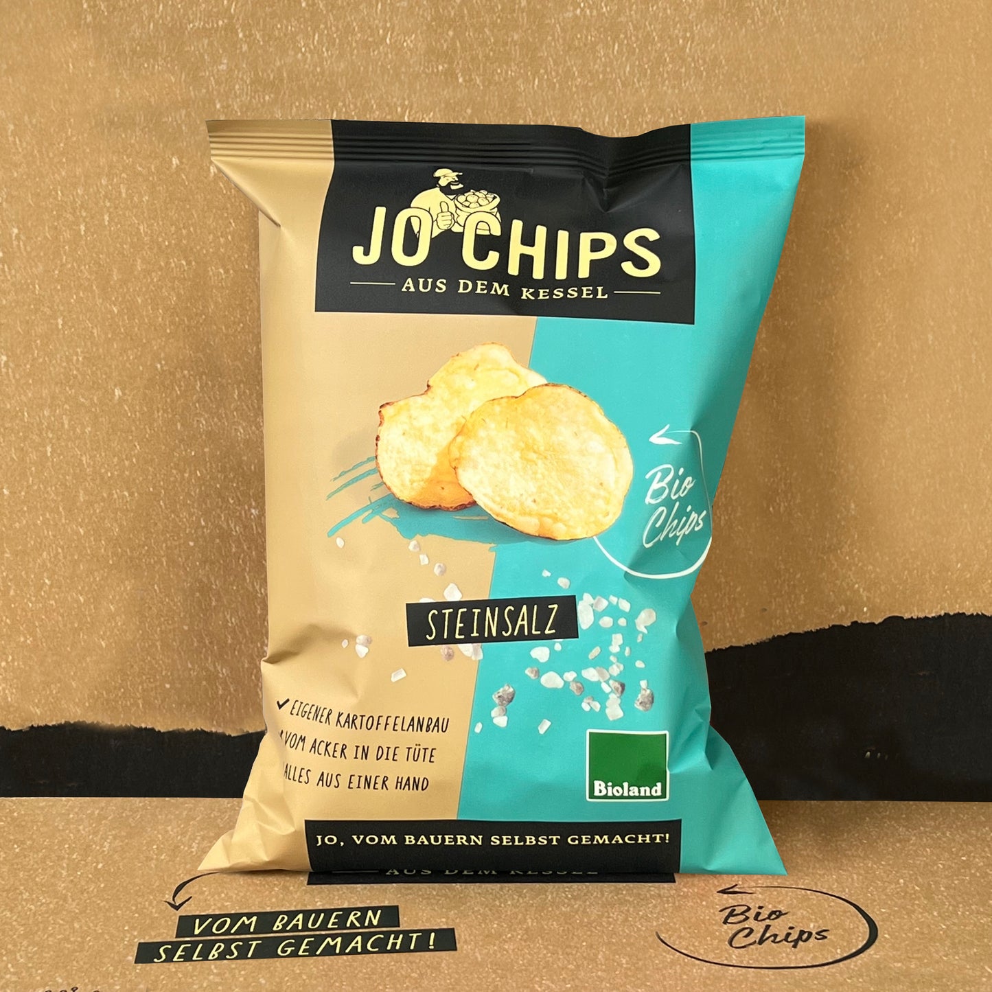 Jo Chips Bio Steinsalz 8x125g
