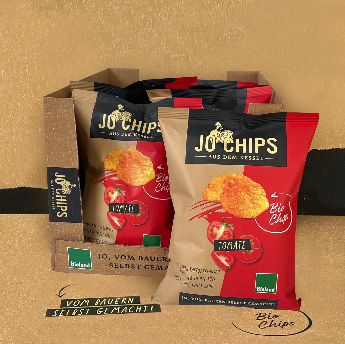 Jo Chips Bio Tomate 8x125g