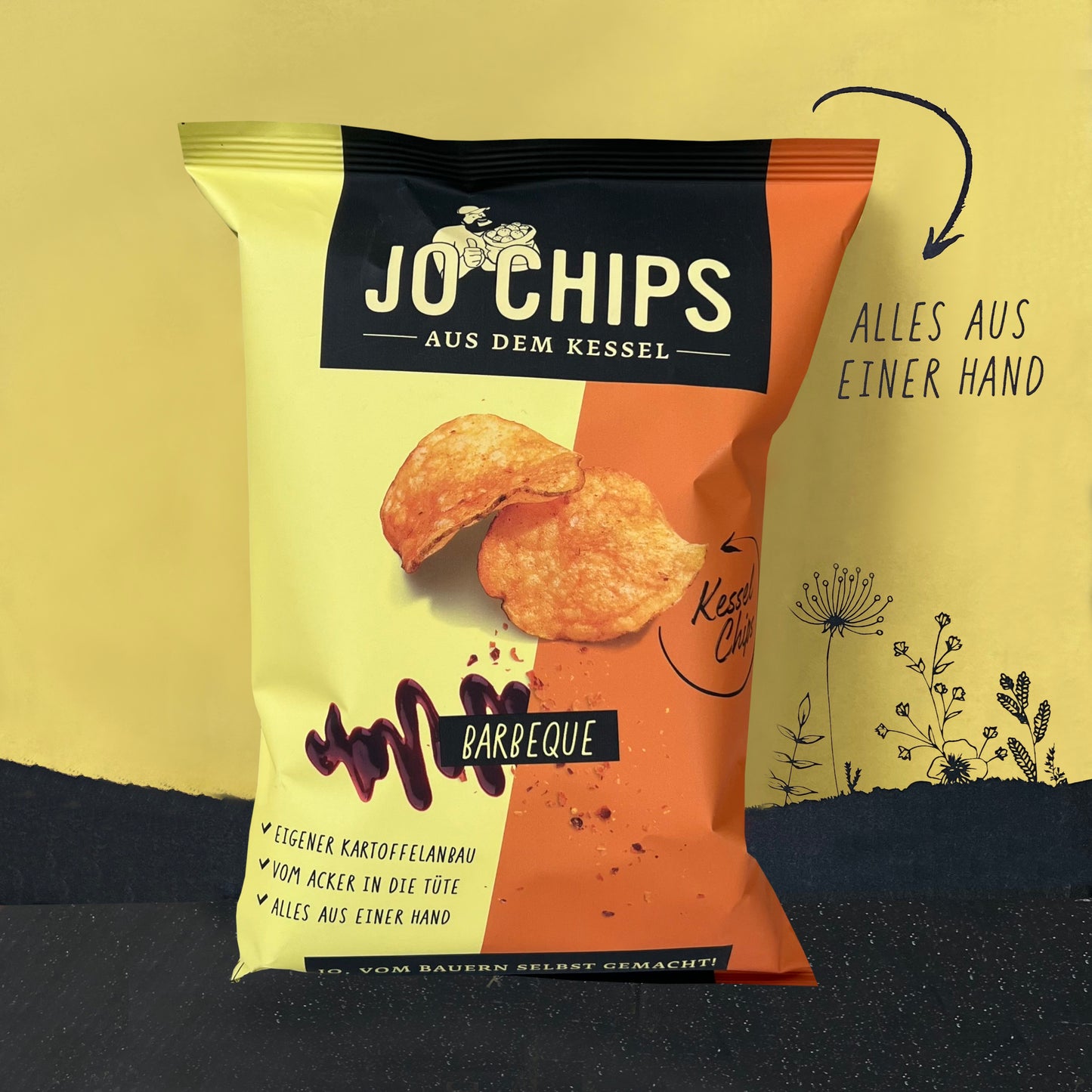 Jo Chips Kessel BBQ 8x120g