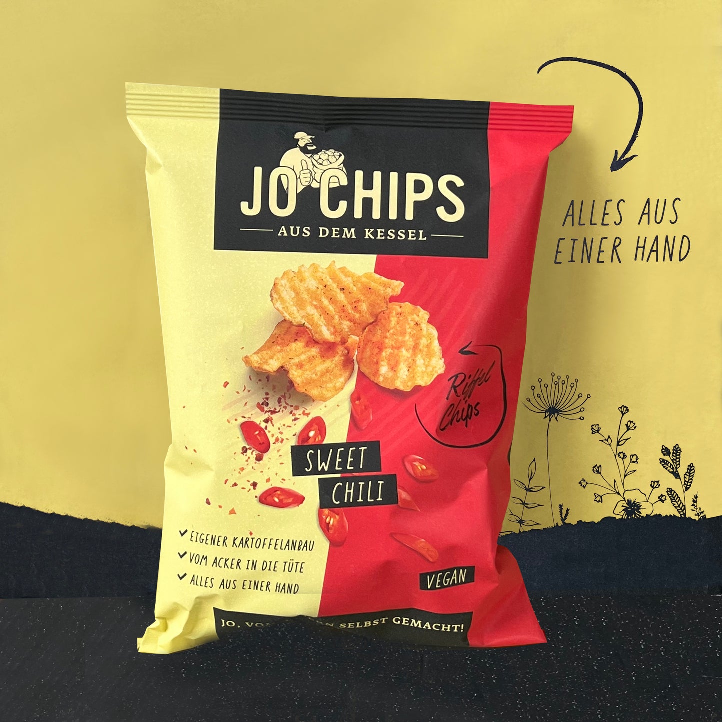Jo Chips Kessel Sweet Chili 8x120g