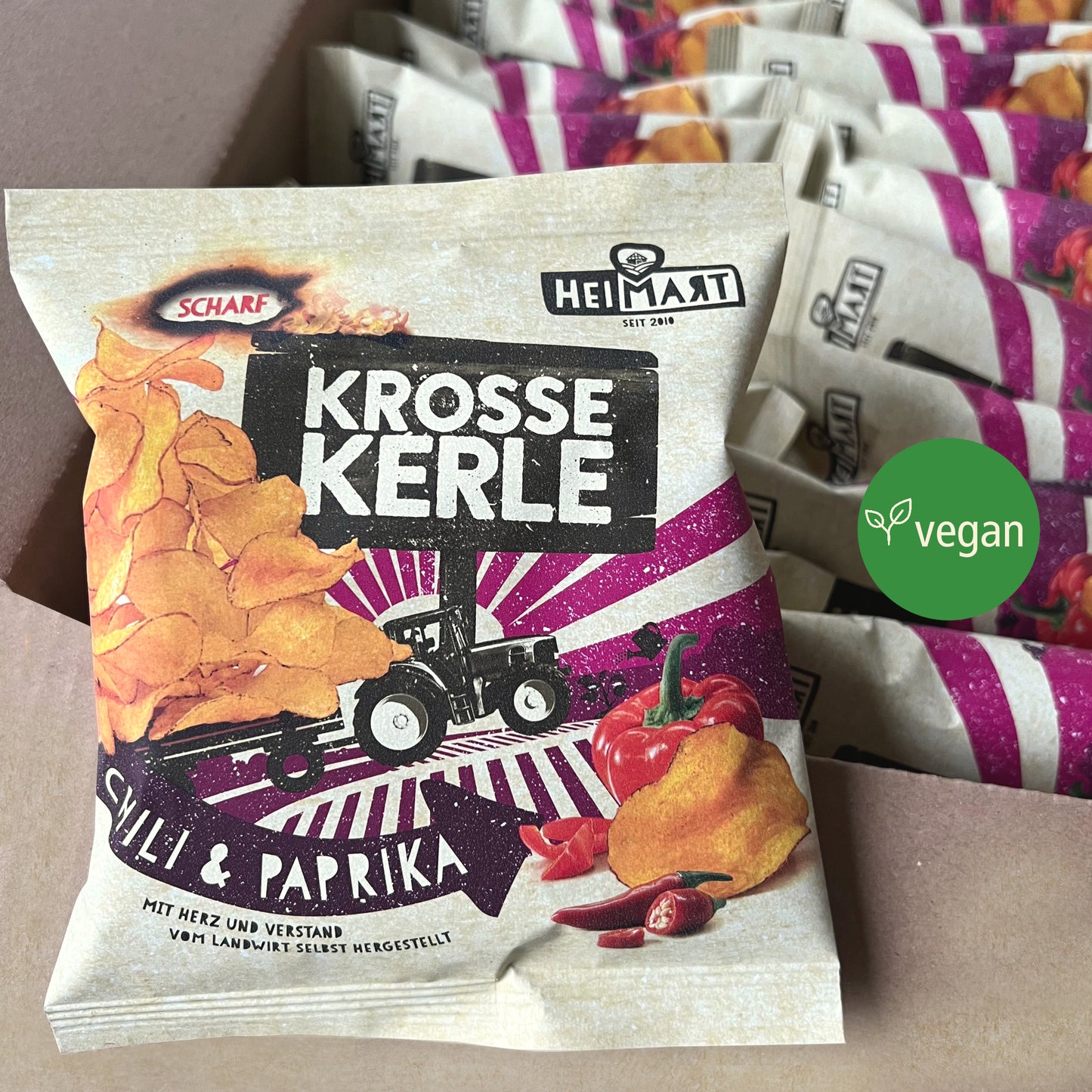 30 Krosse Kerle Mini Tüten Chili & Paprika (30x25g)