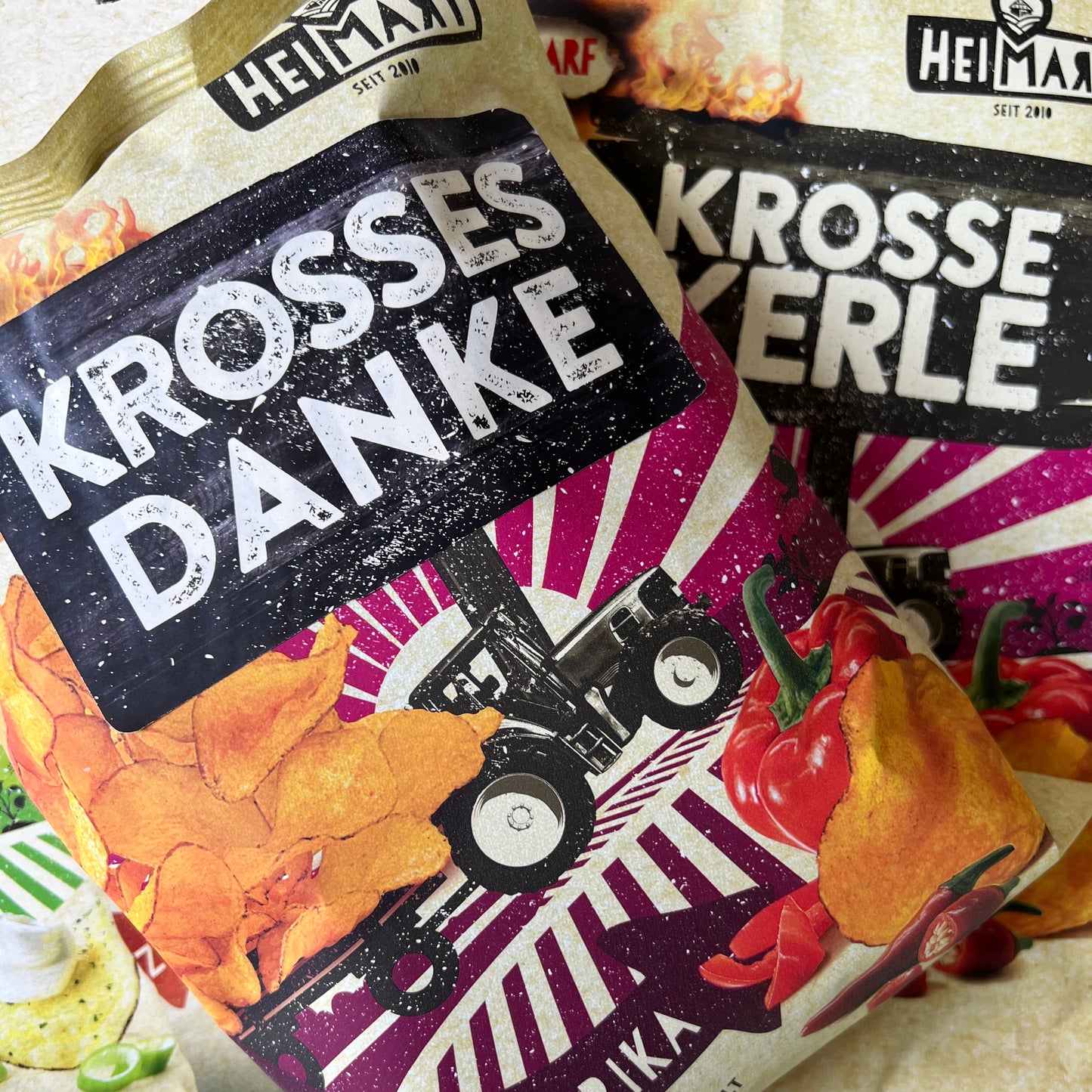 Aufkleber "Krosses Danke"