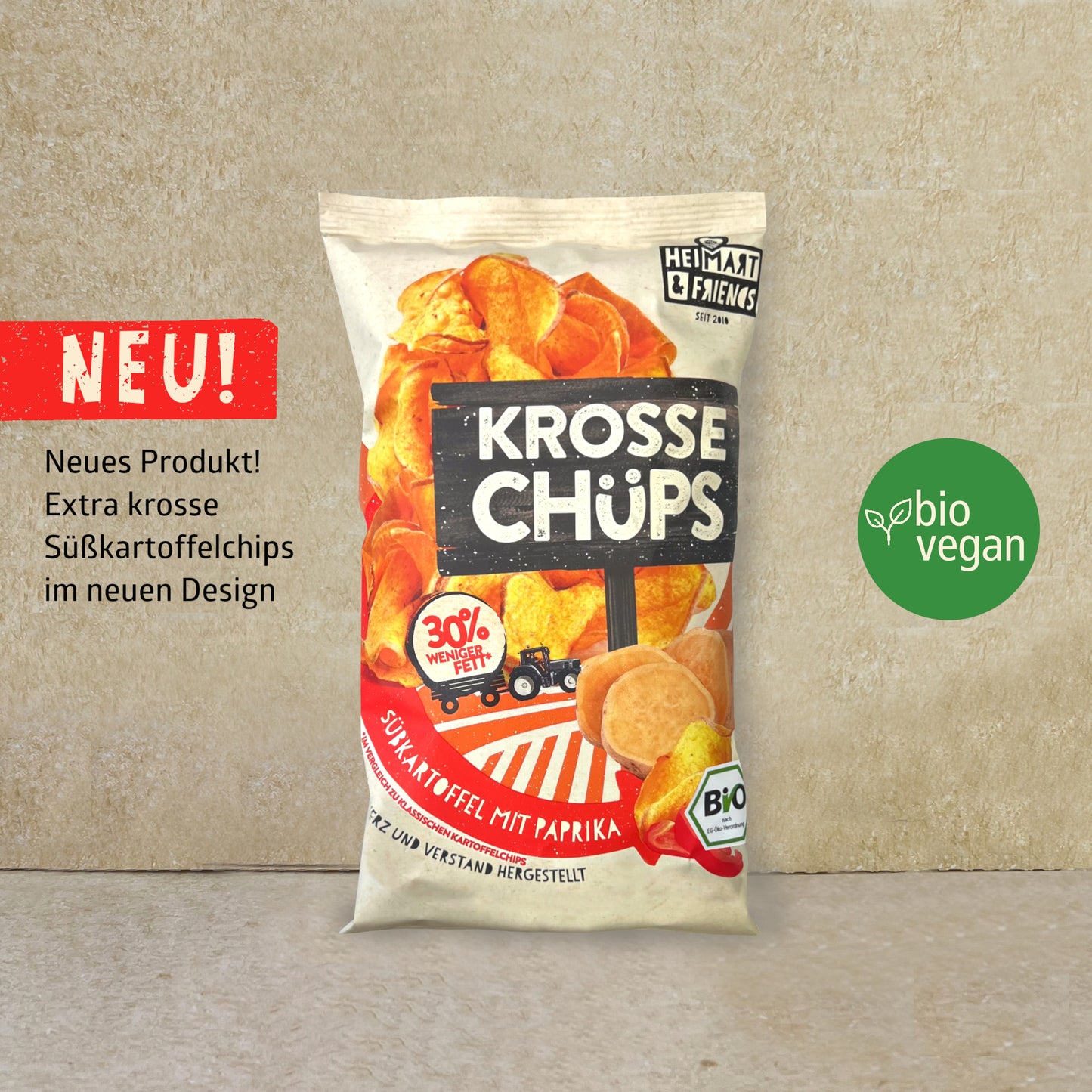 Krosse Chüps Bio Süßkartoffel mit Paprika 60g