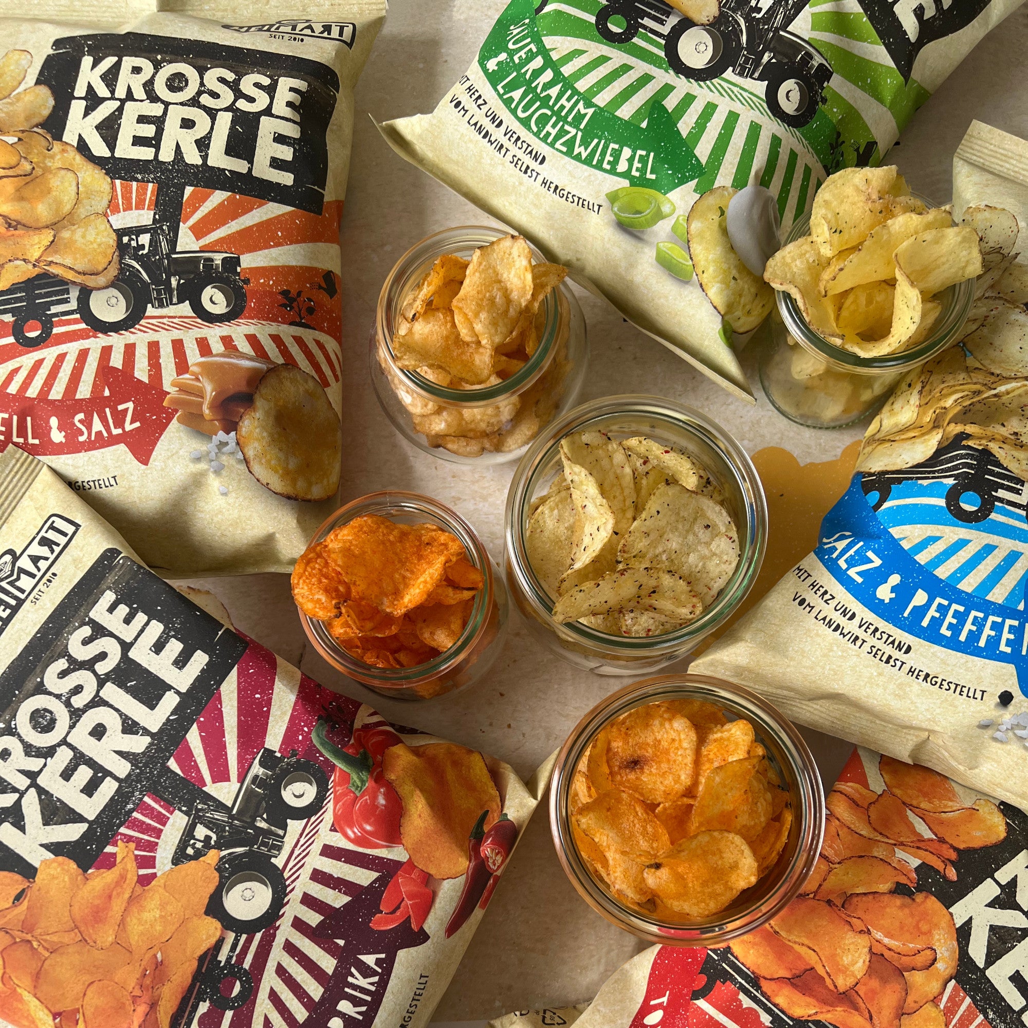 Krosse Kerle Kartoffelchips alle Sorten – HeiMart & Friends