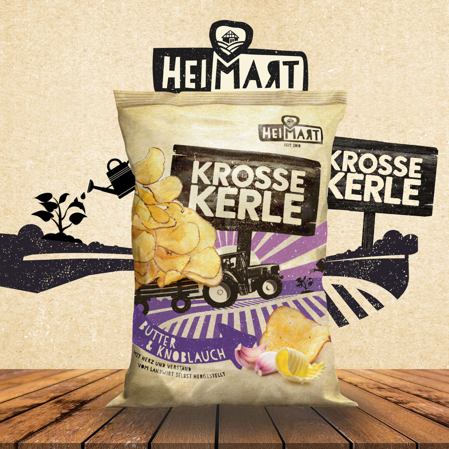 Krosse Kerle Butter & Knoblauch 115g