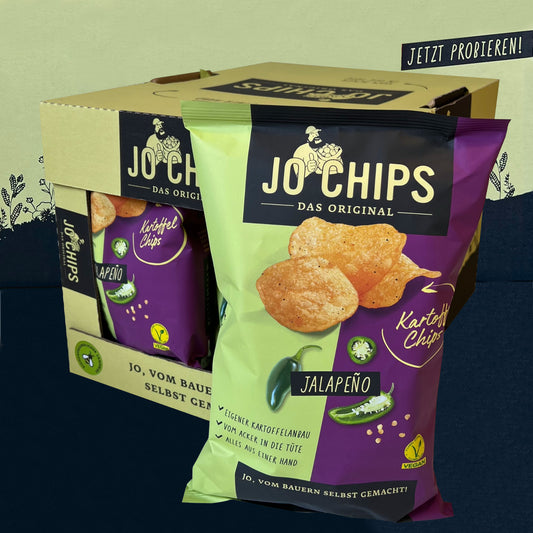 Jo Chips Original Jalapeño 8x150g