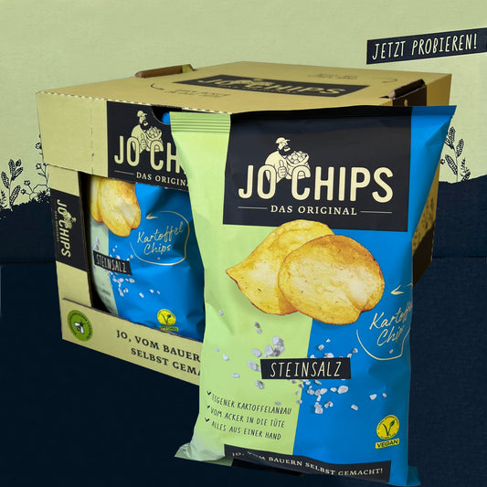 Jo Chips Original Steinsalz 8x150g