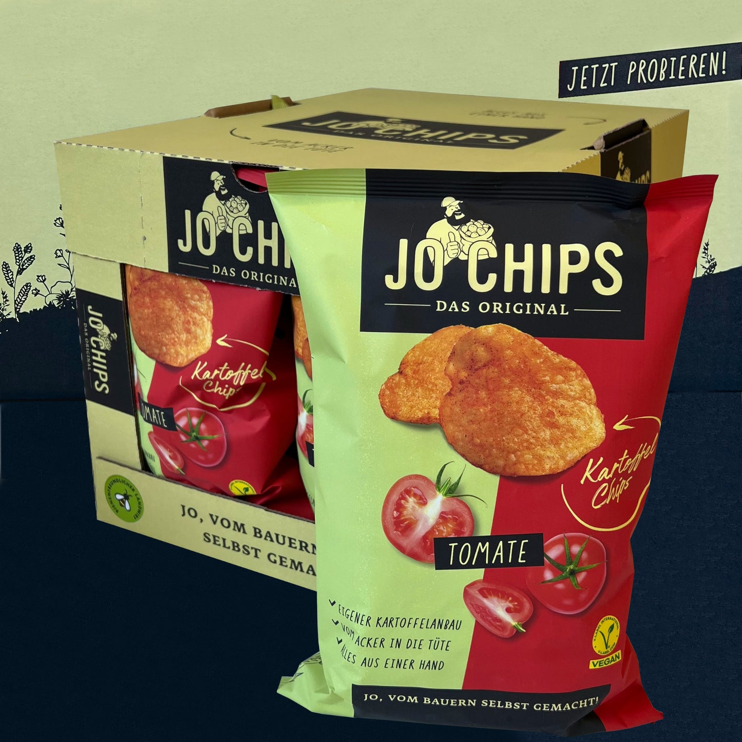 Jo Chips Original Tomate 8x150g