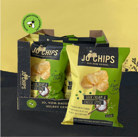 Jo Chips Kessel Sour Cream & Cheese Style 8x120g