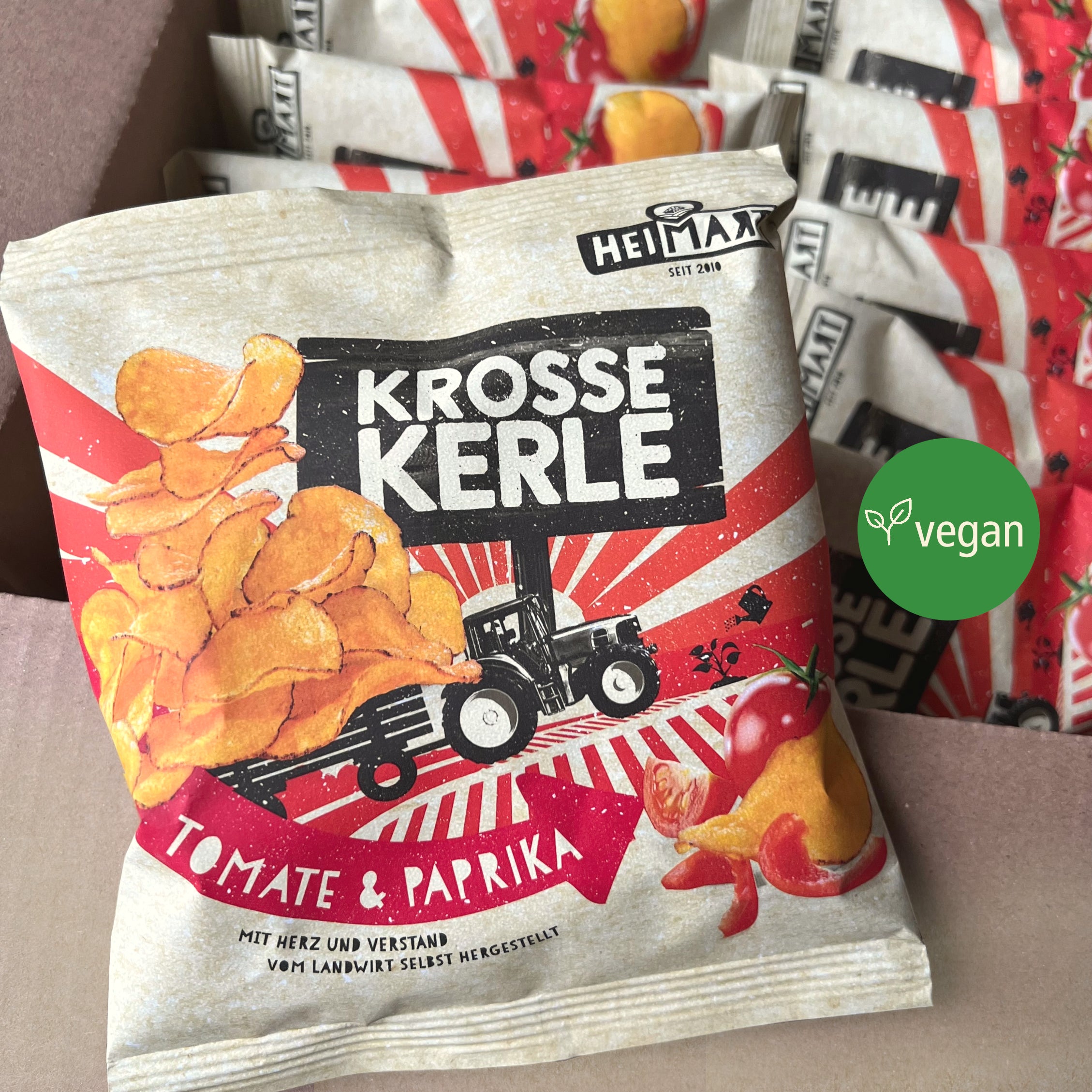 30 Krosse Kerle Mini Tüten Tomate &amp; Paprika (30x25g) – HeiMart &amp; Friends